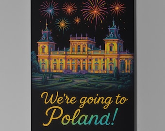 Wilanow Palace - We're going to Poland Card Premium Greeting Card and Envelope Personalised - City - Friends Family members
