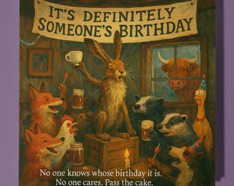 Scottish Collection Happy Birthday Card - Funny Animal - Premium Greeting Card Envelope - Personalised Dog card - sister daughter friend Dad