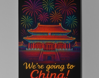 Forbidden City - We're going to China Card -  Premium Greeting Card & Envelope - Personalised City - Couple Family Friend Girlfriend Wife