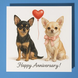 Chihuahua-verjaardagskaart - grappig dier - premium wenskaart en envelop - gepersonaliseerde hondenkaart - vrouw echtgenoot moeder vader vriend
