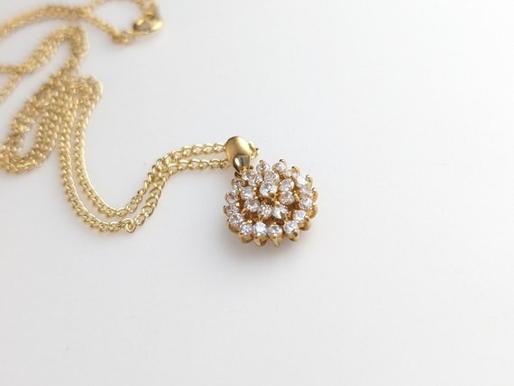Lovely Vintage Jewellery  Gold-tone Faux Diamond … - image 7