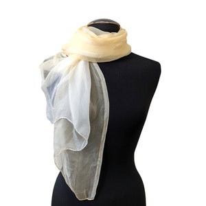 Lovely Banana Colour Silky fabric Very Large  Scarf  70&quot;x 35&quot;