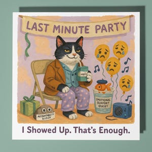 Chat d'anniversaire - carte de joyeux anniversaire - animal drôle - enveloppe de carte de voeux premium - carte de chat personnalisée - soeur fille amie maman