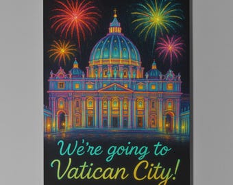 St. Peter’s Basilica - We're going to Vatican City Card Premium Greeting Card & Envelope Personalised City - Friend Girlfriend Wife Family