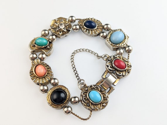 Lovely Vintage Jewellery Charm Slide Bracelet, Slider