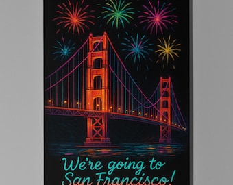 Golden Gate - We're going to San Francisco Card Premium Greeting Card & Envelope Personalised City - Friend Girlfriend Wife Family members