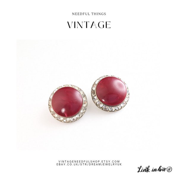 Cherry Blossom Elegance: Coro Jewellery Silver-Tone Clip-On Vintage Earrings