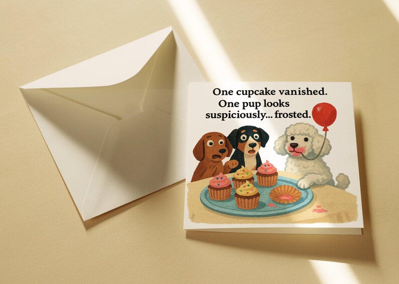 Funny Frosted Dog Birthday Card – Playful Animal Pun Design - Etsy Canada