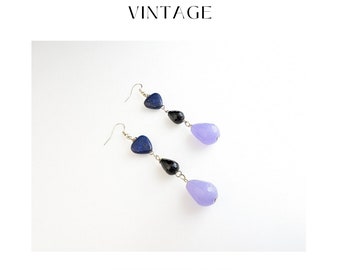 Elegance in Blue: Sterling Silver Hook Earrings Eternal Elegance Gemstone Earrings