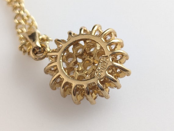 Lovely Vintage Jewellery  Gold-tone Faux Diamond … - image 8