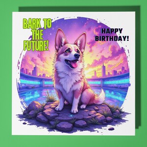 Corgis Hund Alles Gute zum Geburtstagkarte - Lustiges Tier - Premium Grußkarte & Umschlag - Personalisierte Hundekarte - Mama Sohn Schwester Freund Tochter