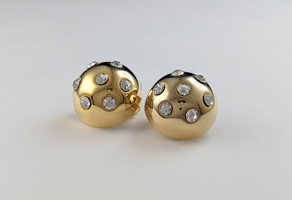 Lovely Vintage Jewellery Gold-tone Faux diamonds … - image 5