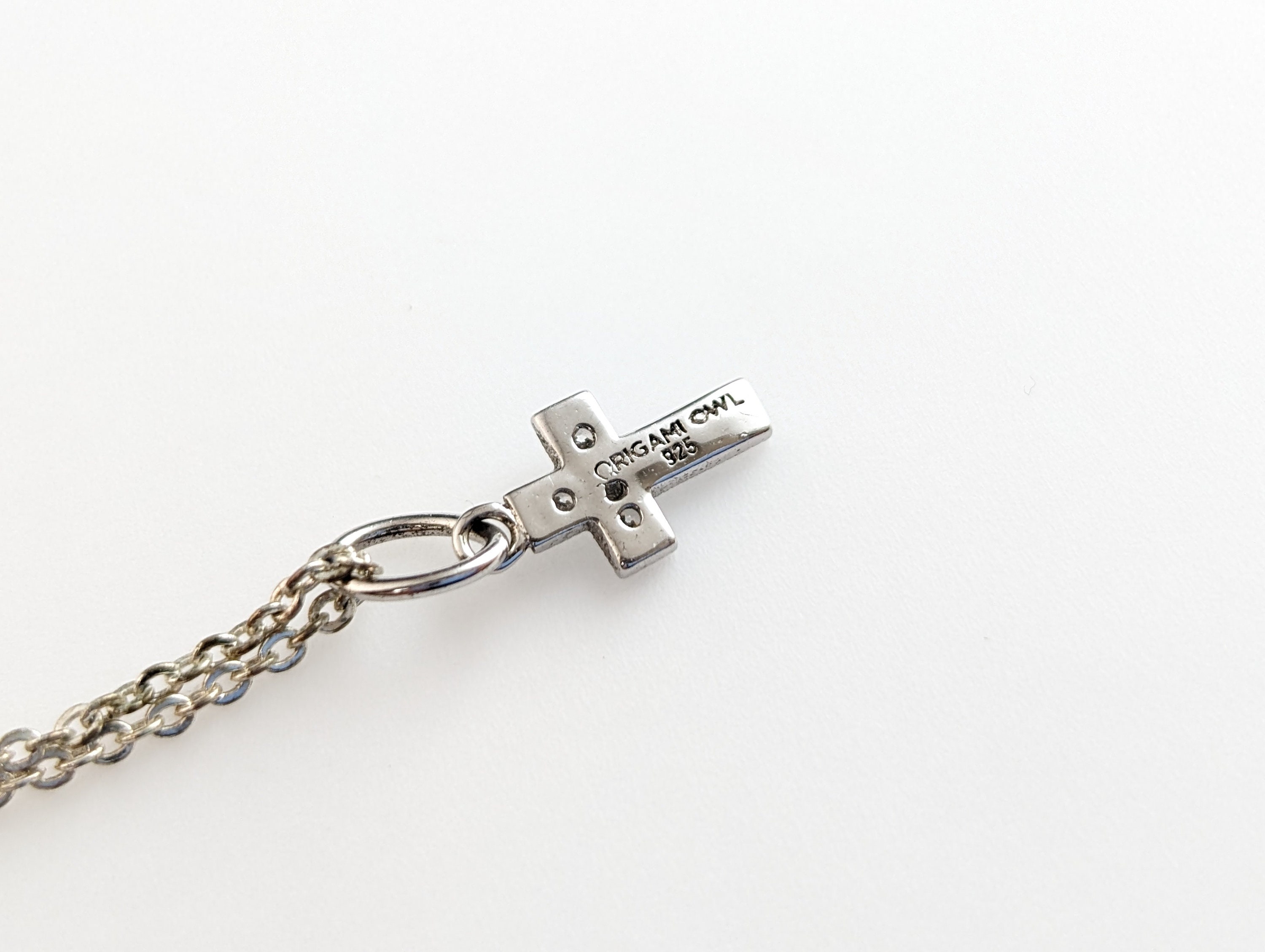 Elegant Simplicity Origami Owl Vintage Tiny 925 Cross Pendant Necklace Etsy Canada