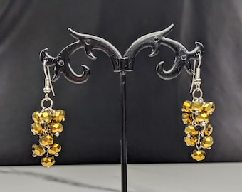 Lovely Golden Hook Dangle Earrings from Marlyn Schiff  Jewellery
