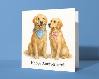 Biglietto D'Auguri Divertente Per Anniversario Da Parte Del Cane, Per Proprietari Di Cani, 15x15cm