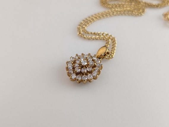 Lovely Vintage Jewellery  Gold-tone Faux Diamond … - image 6