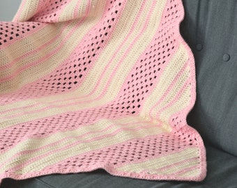 Crochet Diagonal Stone Blanket by MyCrochetory, PDF pattern, instant download, home decor, diagonally, Throw, Afghan, baby blanket