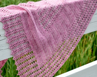 Crochet Despina Shawl instant download PDF pattern lace elegant asymmetric shawl wedding wrap US terms