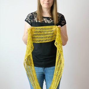 Crochet Sunny Lace Cowl instant download PDF PATTERN wearable garment infinity scarf crochet cowl US terms image 6