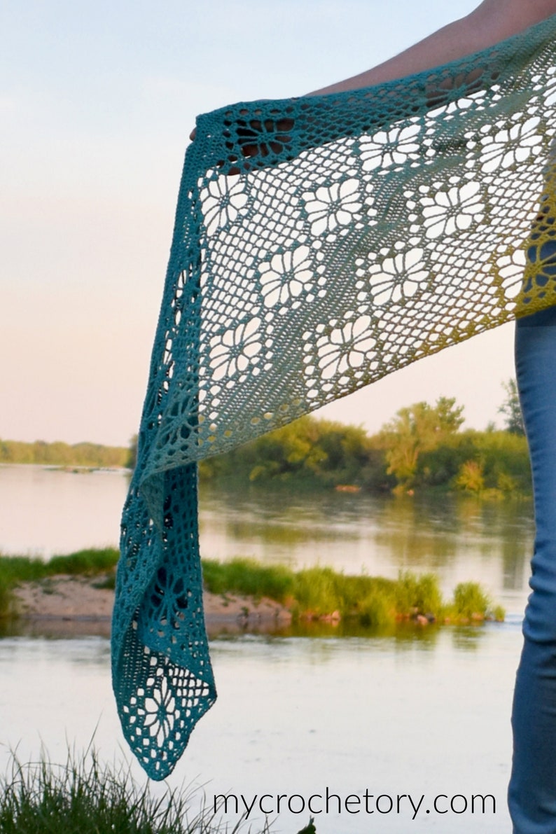 MyCrochetory shawl pattern BUNDLE 14 crochet shawl patterns PDF printable patterns triangles rectangles, parallelograms, discount US terms image 8