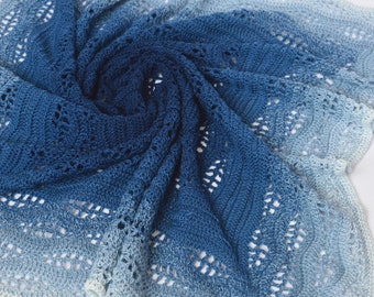 Crochet Kalinda Blanket by MyCrochetory, PDF pattern, instant download, crochet baby blanket, throw, wave motif, repetitive pattern