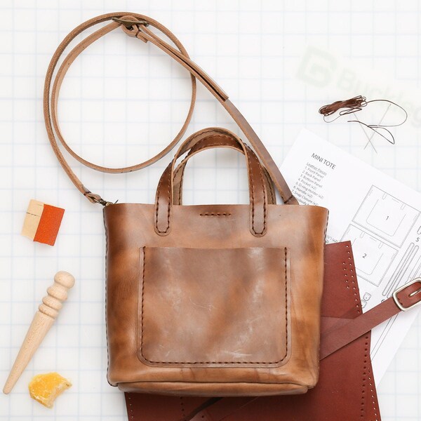 DIY Mini Tote Leather Kit