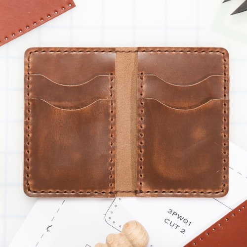 DIY Bifold Wallet Leather Kit Etsy