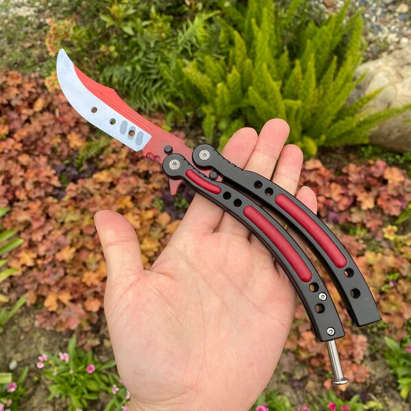 Butterfly Knife Autotronic Etsy