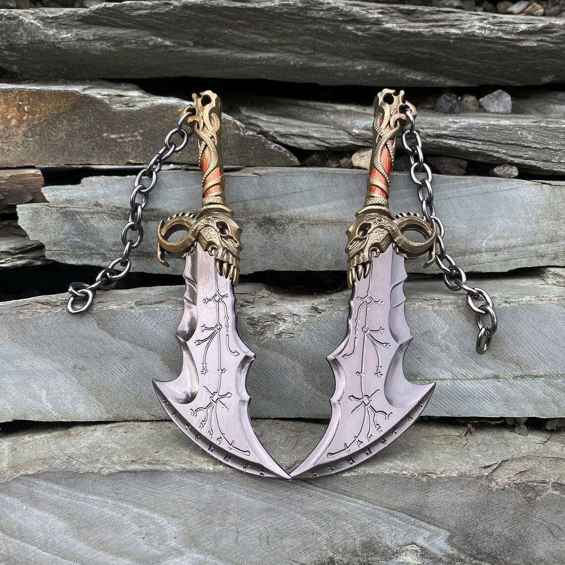Kratos Leviathan Axe Blades of Chaos Blade of Exile Metal Etsy Canada