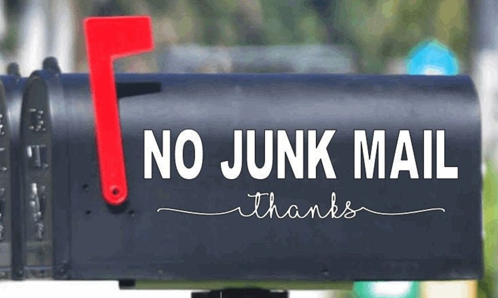No Junk Mail Mailbox Vinyl Decal Custom Selfadhesive Label Etsy New