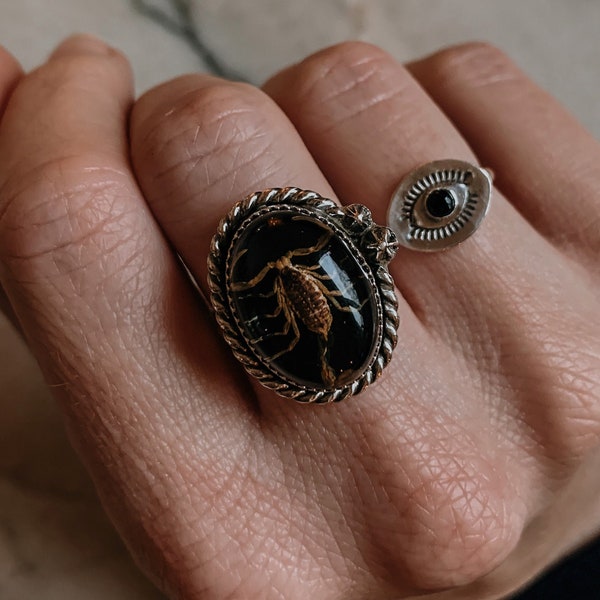Skorpion Ring, Sterling Silber Skorpion Ring, echte Skorpion Sterling Silber Ring, benutzerdefinierte Ring, auf Bestellung