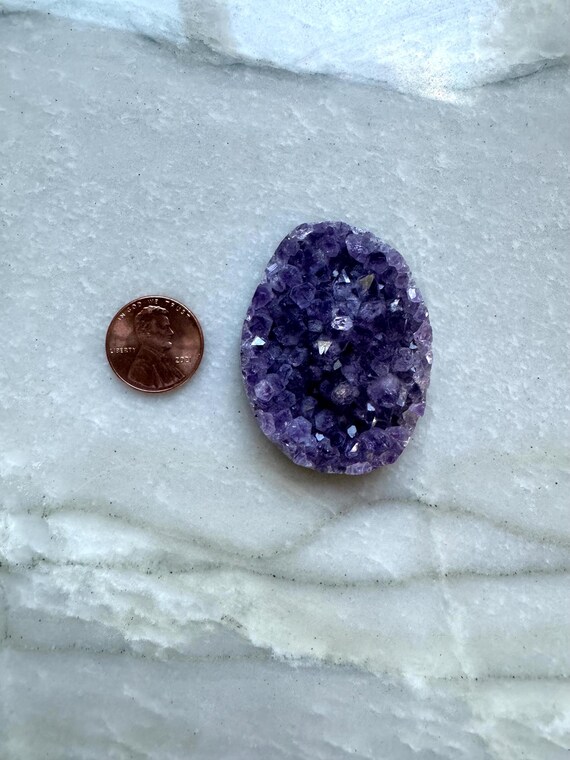 Amethyst Geode Cabochon, Large Amethyst Cabochon, Amethyst Cabochon, Amethyst Palm Stone