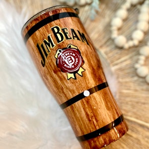 Jim Beam tumbler with FDA epoxy