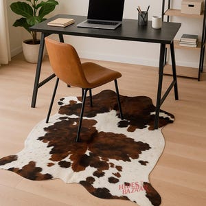 Hides Bazaar Classic Tricolor Cowhide Rug - Genuine Cow Hide Area Rug image 7