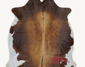 Exotic Cowhide Rug (Size 6'5'' x  6'0'') HBC48 EXACT HIDE SHOWN.