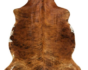 Hides Bazaar Exotic Brindle Cowhide Rug - Genuine Cow Hide Area Rug 5x7 ft