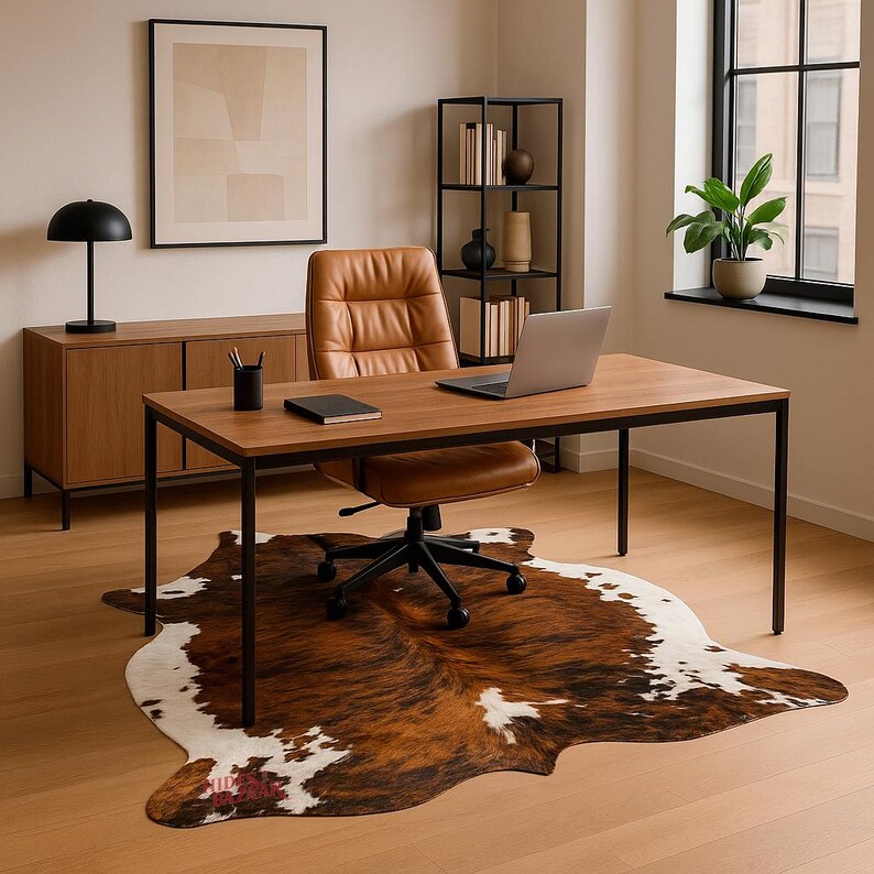 Hides Bazaar Brown Brindle Cowhide Rug - Genuine Cow Hide Area Rug image 5