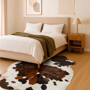 Hides Bazaar Classic Tricolor Cowhide Rug - Genuine Cow Hide Area Rug image 6