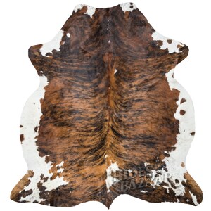 Hides Bazaar Brown Brindle Cowhide Rug - Genuine Cow Hide Area Rug image 2
