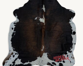 Tricolor Exotic Cowhide Rug (Size 6'2'' x  6'0'') HBC23 EXACT HIDE SHOWN.