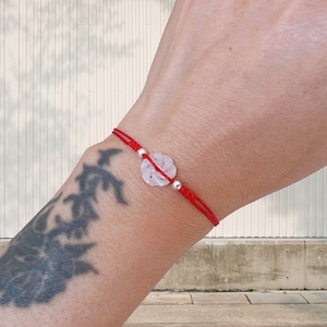 Bransoletka z czerwonego sznurka z jadeitu, prezent na Nowy Rok, Boże Narodzenie, Walentynki, amulet na szczęście, oryginalny design