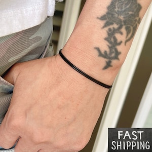 Schwarzes Surfer-Armband, Halloween-Armband, wasserdichtes Armband für Schwimmer, Freund-Freundin-Armband, minimalistisches Armband