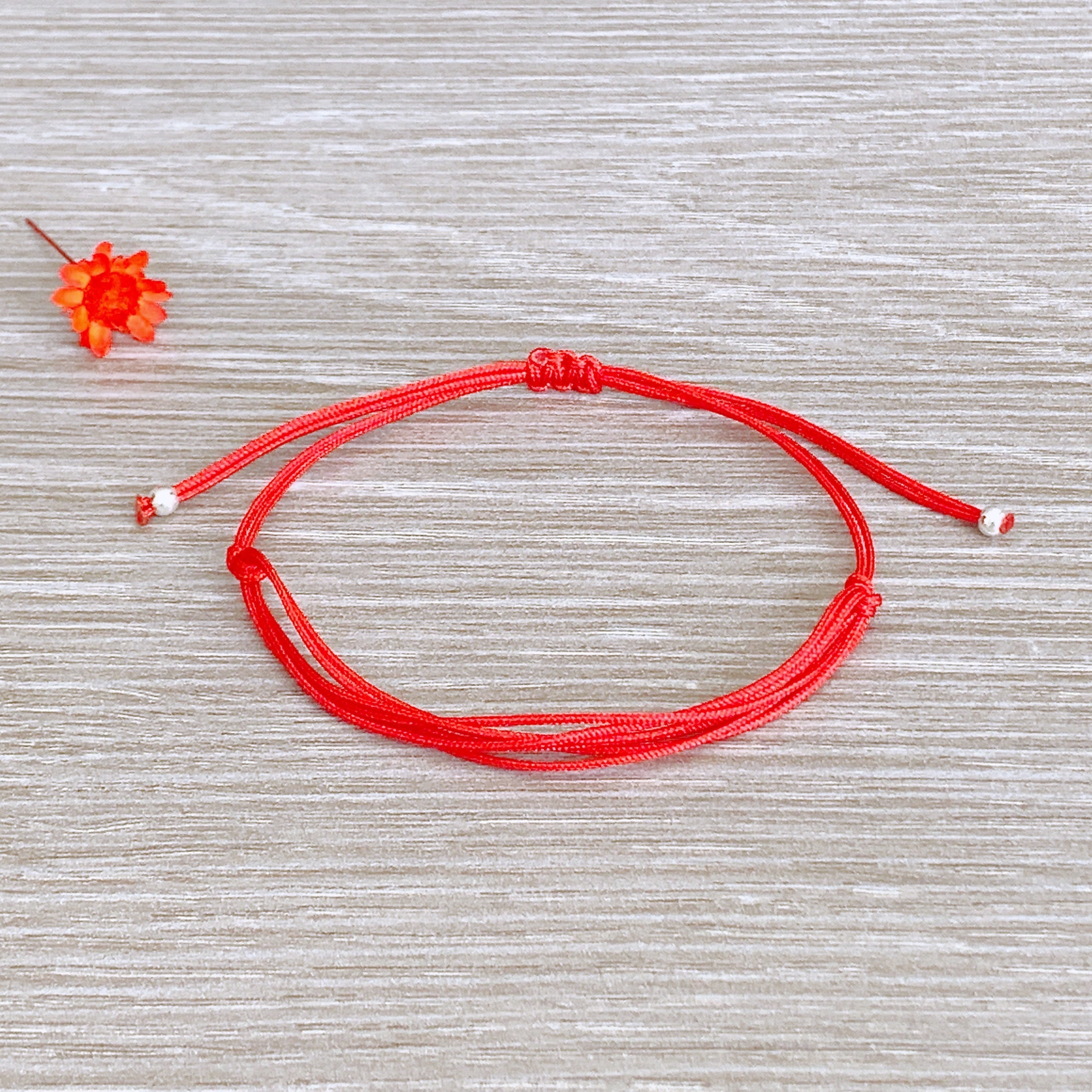 Multistrand Red String Bracelet Good Luck Bracelet String Of Etsy