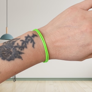 Neon Green Bracelet, Surfer Bracelet Adjustable Beach Bracelet, Friendship Bracelet, Waterproof Bracelets For Kids, Gifts For Everyone