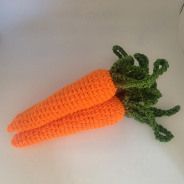 Crocheted Carrots, Set of 3