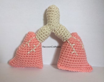 Crocheted Set of Lungs
