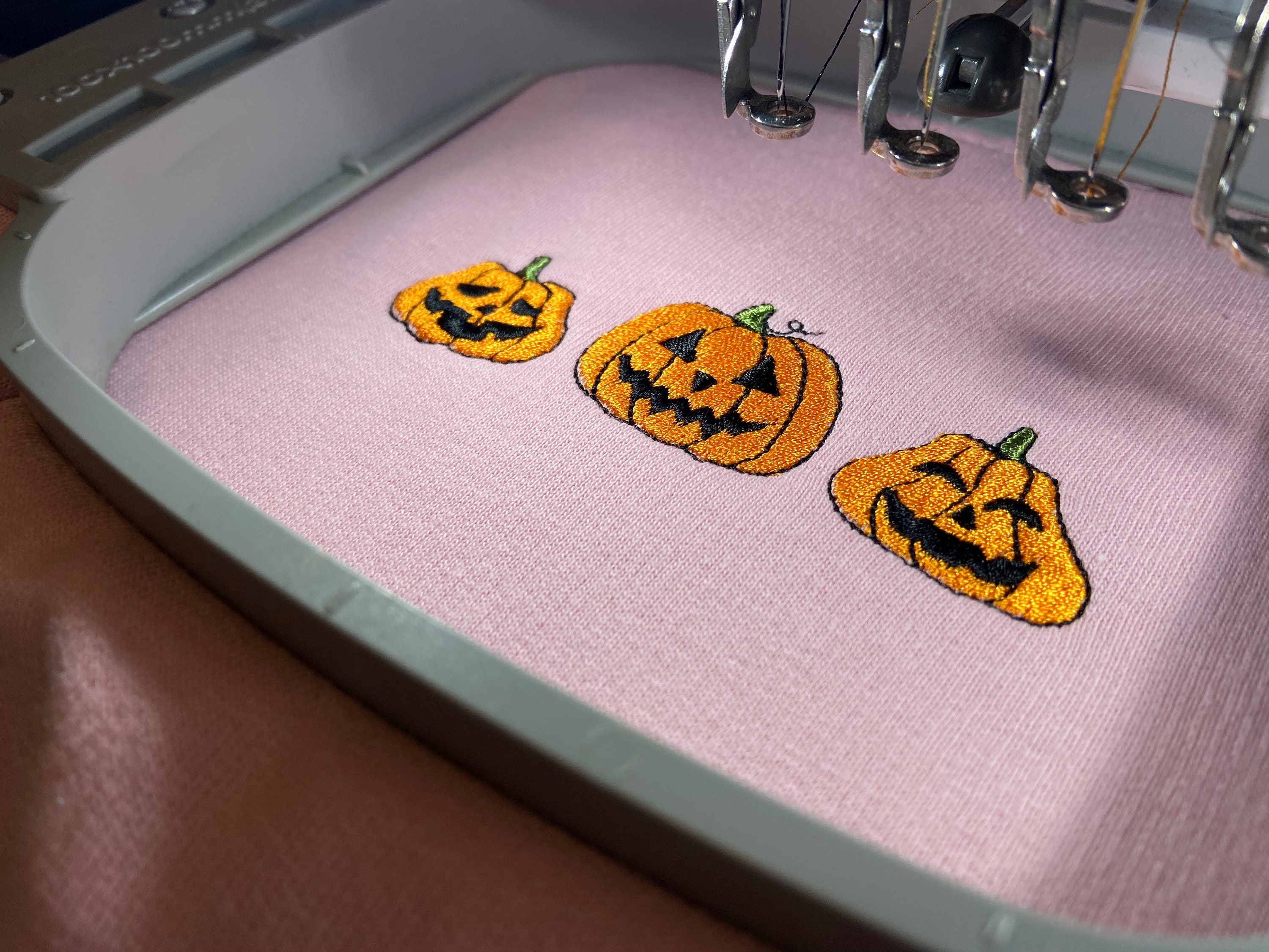 Discover Pumpkin Face Embroidered Sweatshirt, Halloween, Autumn Clothing, Embroidery, Fall Sweater, Eco Jumper, Unisex, Halloween Costume, Pumpkins