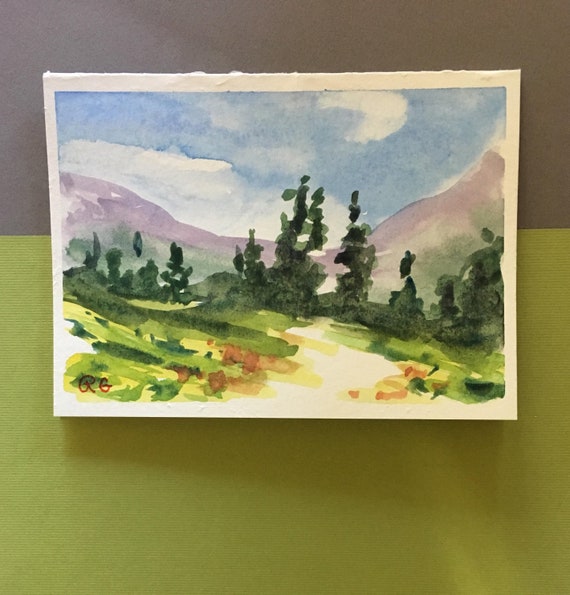 Colorado Mountains and Wildflowers Birthday Card Colorado Mountains and Wildflowers Birthday Card