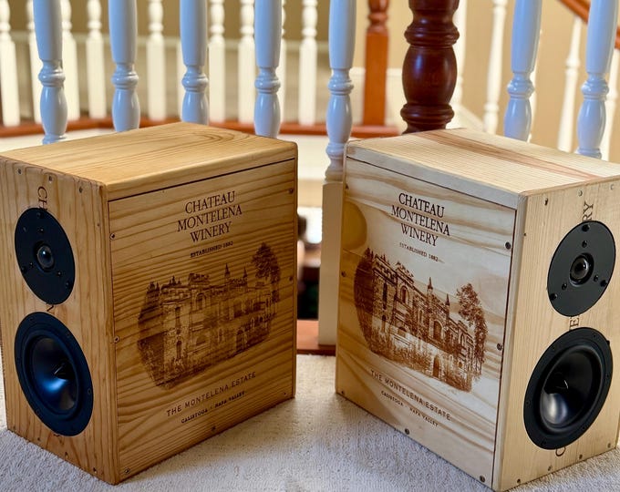 Wine Cellar Speakers | Custom Crate Stereo Pair