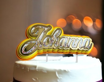 3D Name Cake Topper / Cake Plug / Cake Decoration / Cake Decoration / Cake Topper Cake Accessories Cake Topper